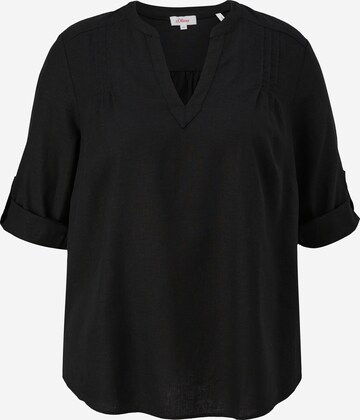 s.Oliver Blouse in Black: front