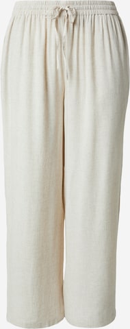 smėlio PIECES Curve Plačios klešnės Kelnės 'PCPIA': priekis