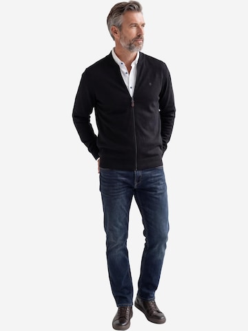 redmond Strickjacke 'Basic'‌‌‌‌‌‌ in Schwarz