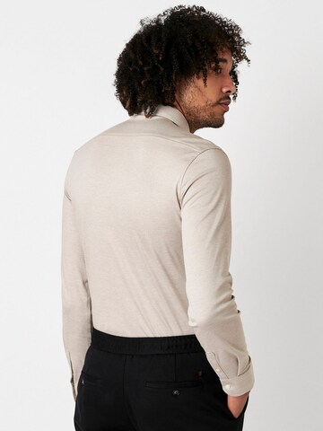 DESOTO Slim fit Overhemd in Beige