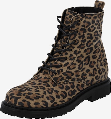 Bottines à lacets 'Biak' Palado en beige : devant