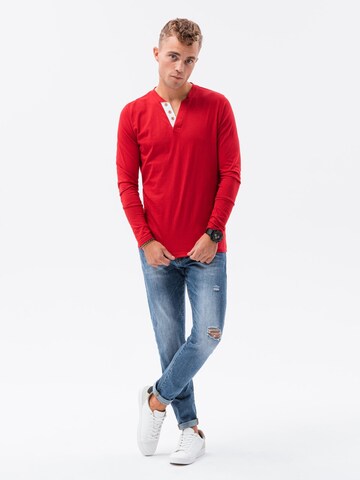 Ombre Shirt 'L133' in Rood