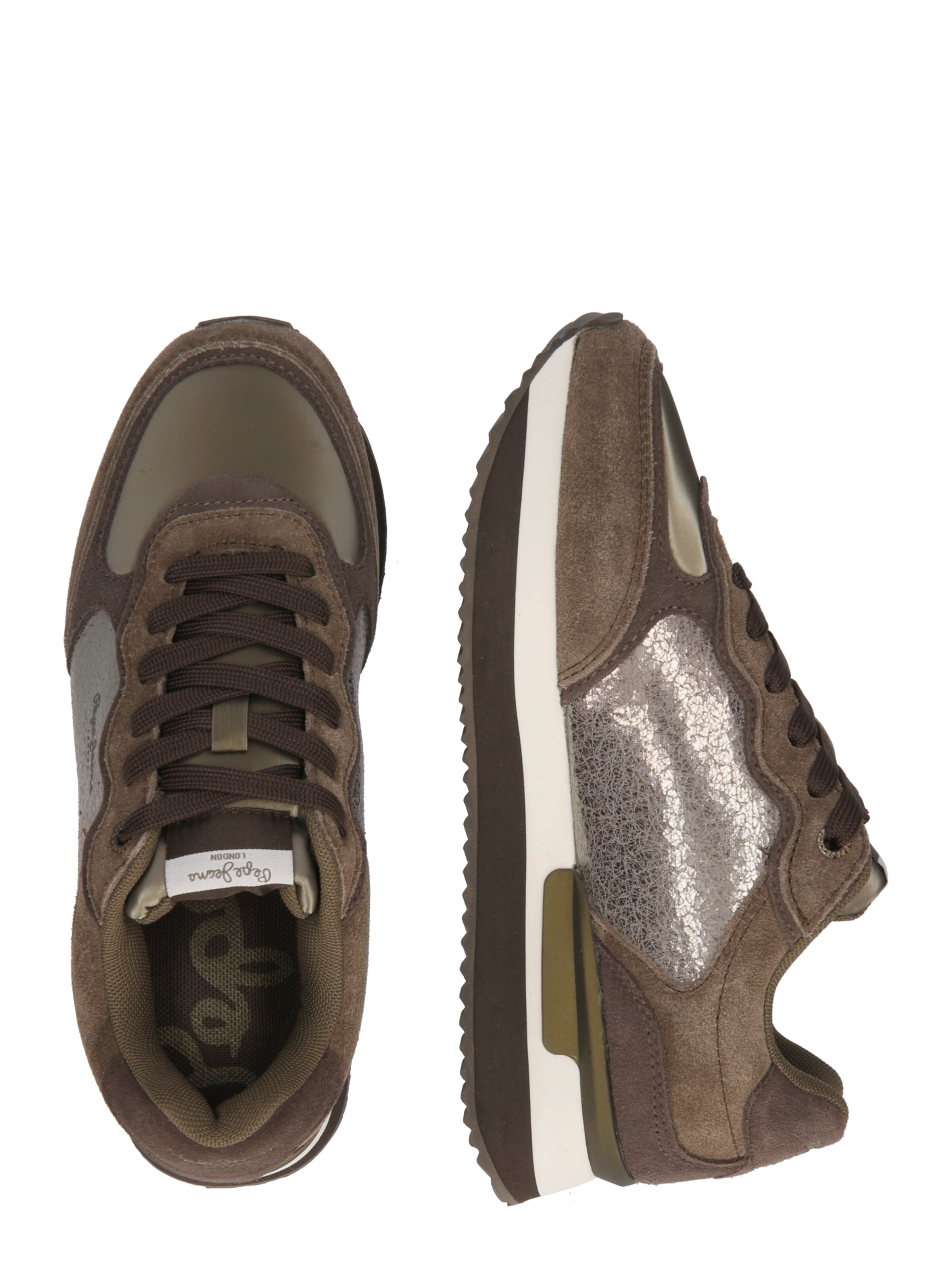 Pepe Jeans Sneakers laag 'Rusper Stars' in Bruin