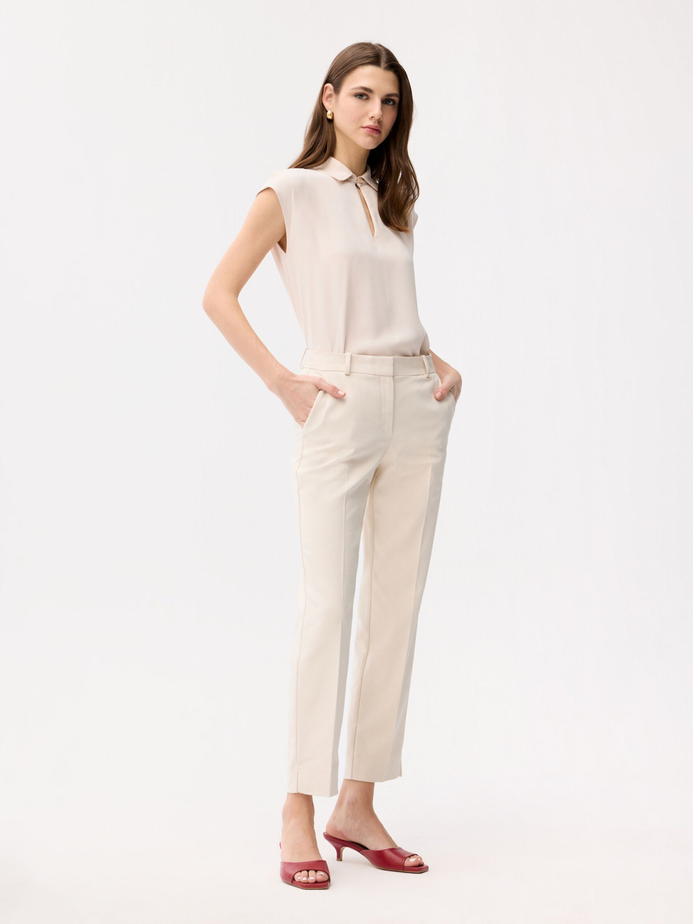 Coupe slim Pantalon adl en jaune