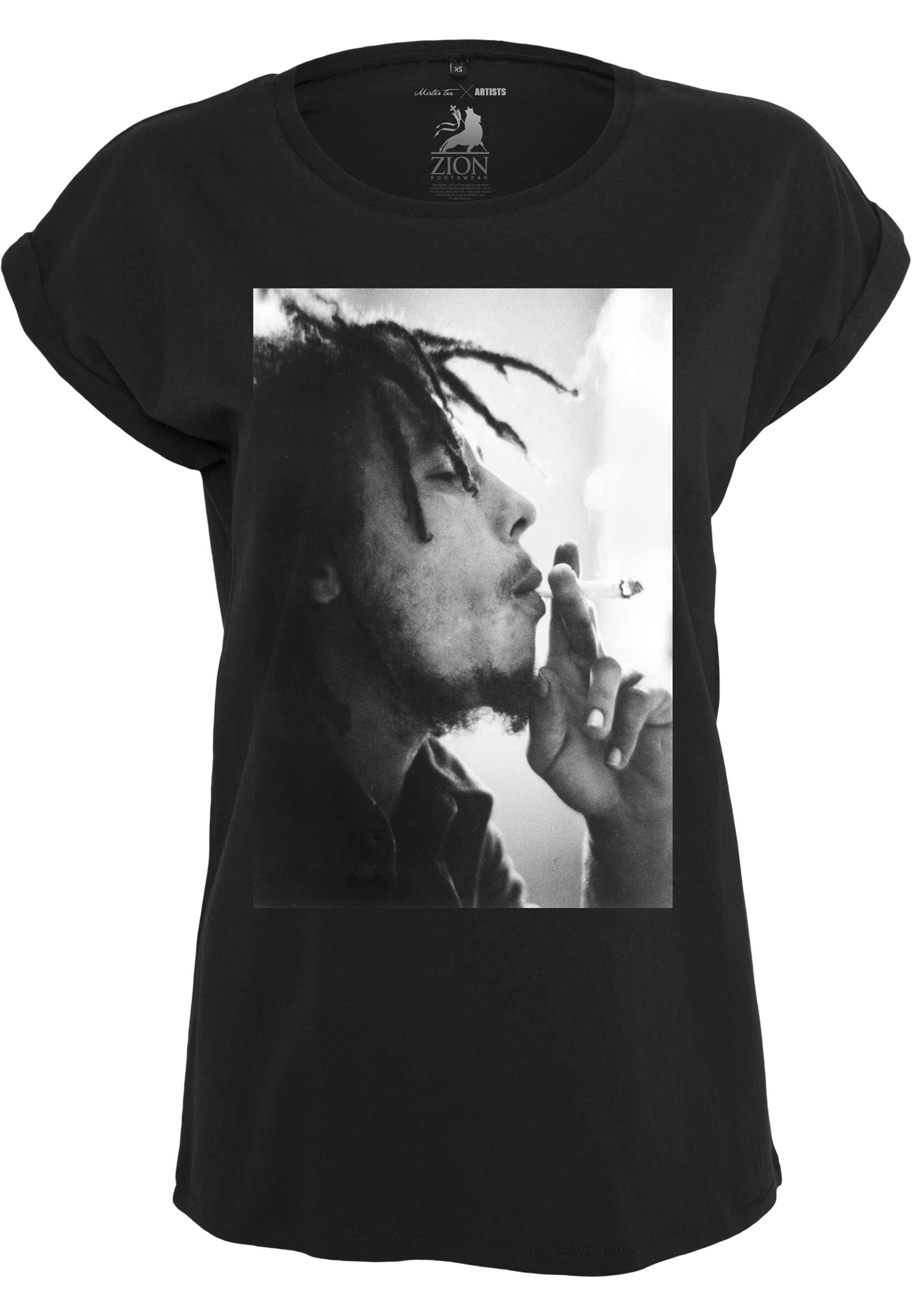 T-Shirt 'Bob Marley' Merchcode en noir : devant