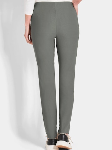 Goldner Slim fit Pants 'LOUISA' in Green
