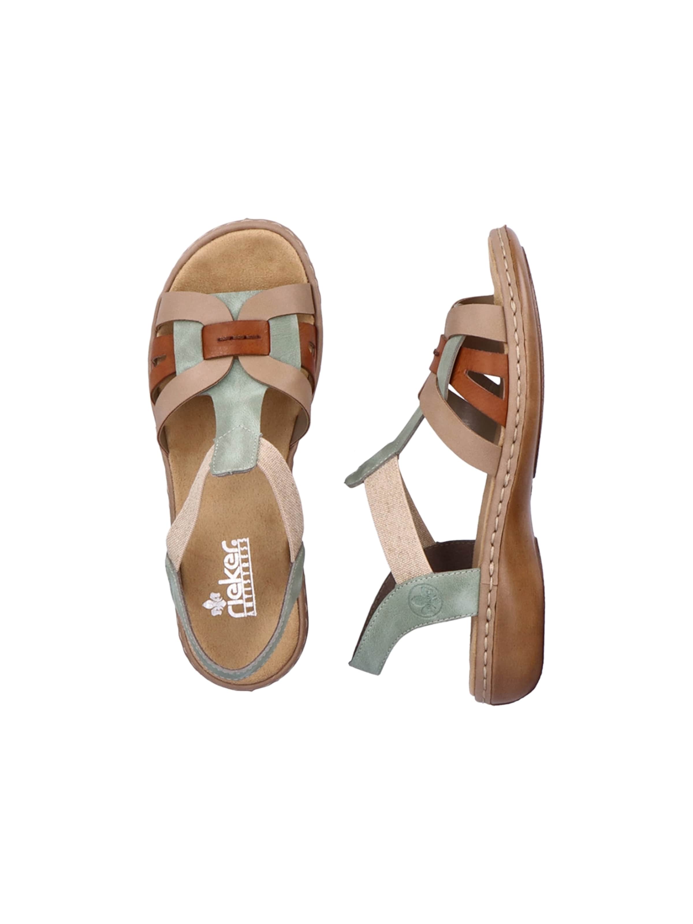 Rieker - Sandalias en verde