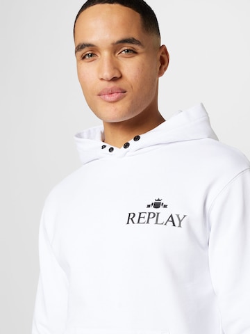 REPLAY Sweatshirt in Weiß