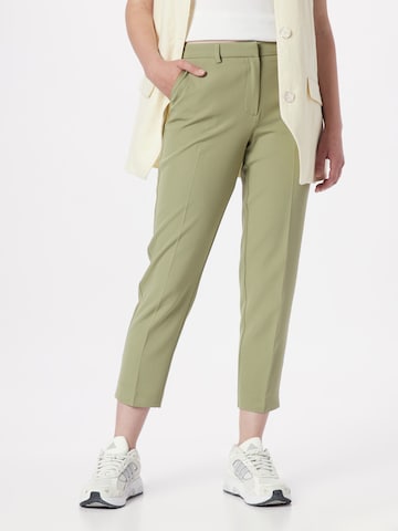 Dorothy Perkins Slim fit Trousers with creases 'Grazer' in Green: front