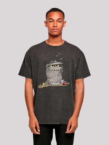 T-Shirt 'Sesame Street' F4NT4STIC en noir : devant