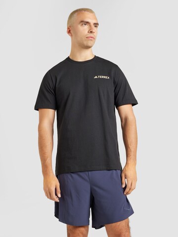 T-Shirt fonctionnel 'GEONATURE' ADIDAS TERREX en noir