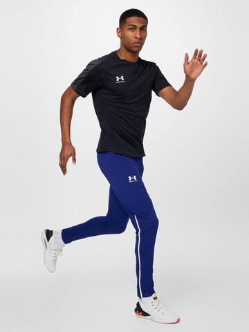 UNDER ARMOUR Skinny Sporthose in Blau