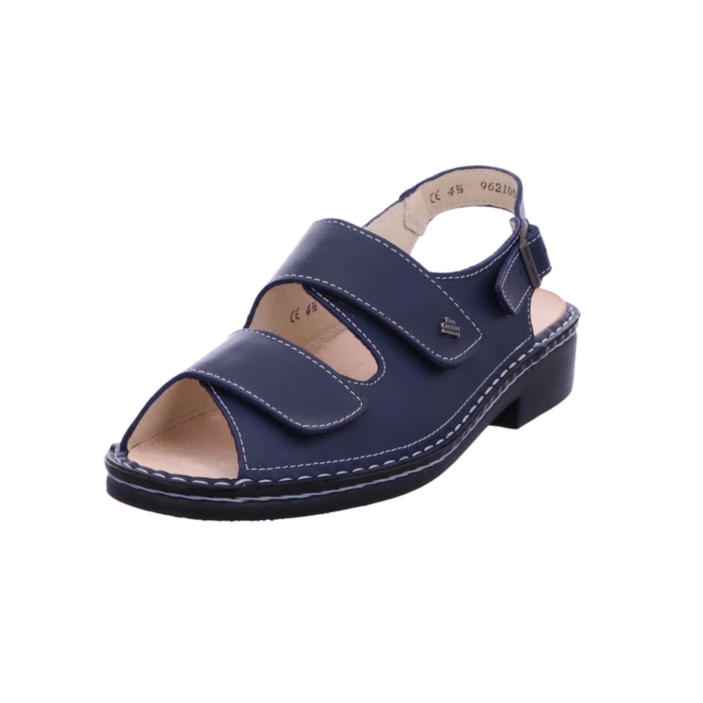 Finn Comfort Sandale in Blau: Vorderseite