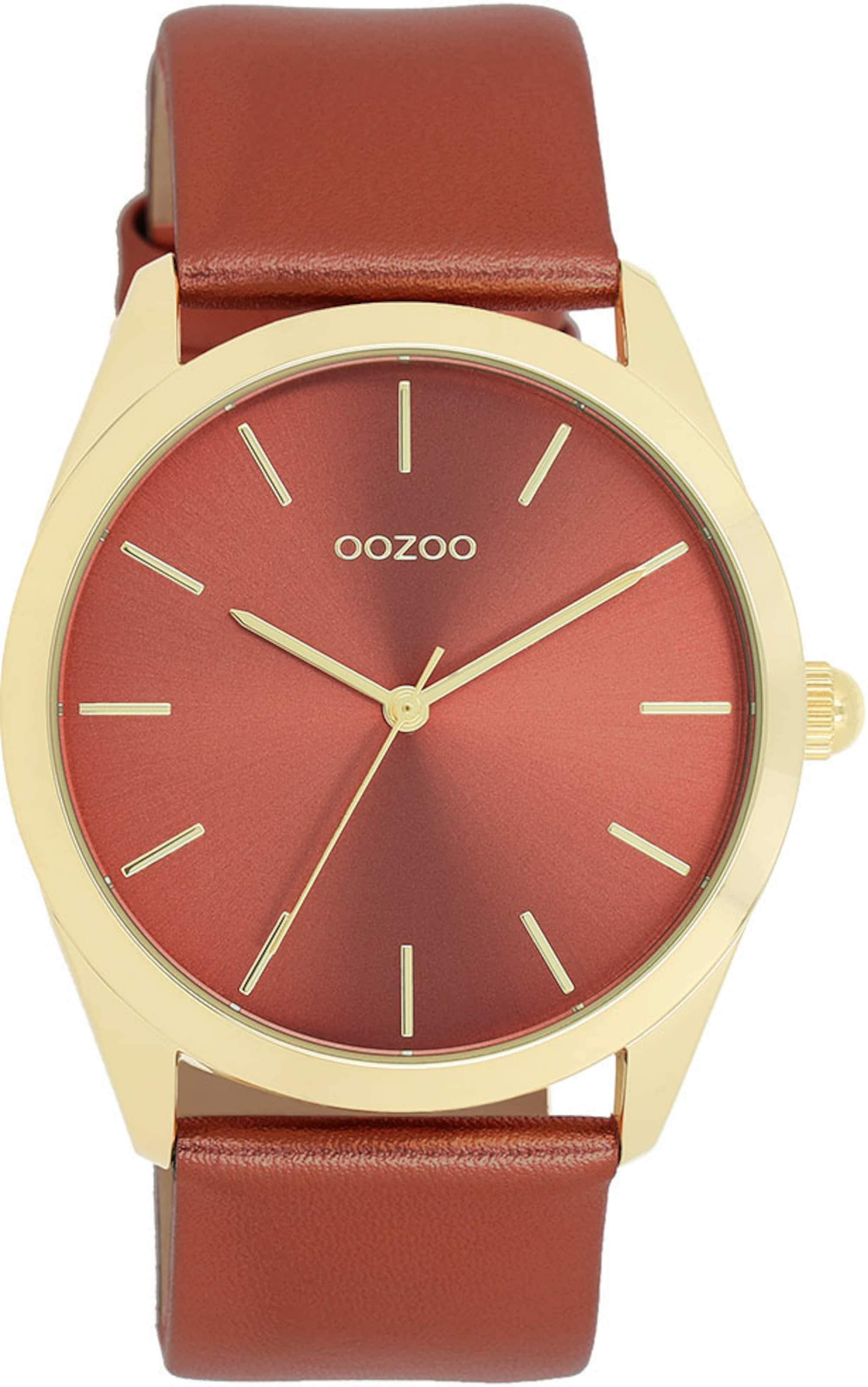 OOZOO Analog Watch in Red: front