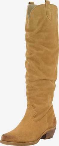 Felmini Wide Fit Cowboy boot in Brown: front