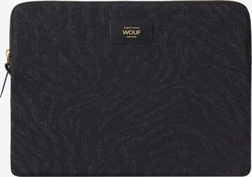 Wouf Laptop Bag in Black: front