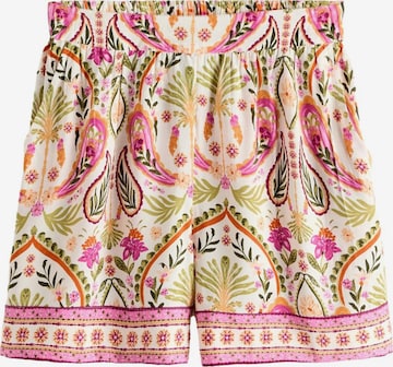 Regular Pantaloni 'Summer Beach' de la Next pe alb: față