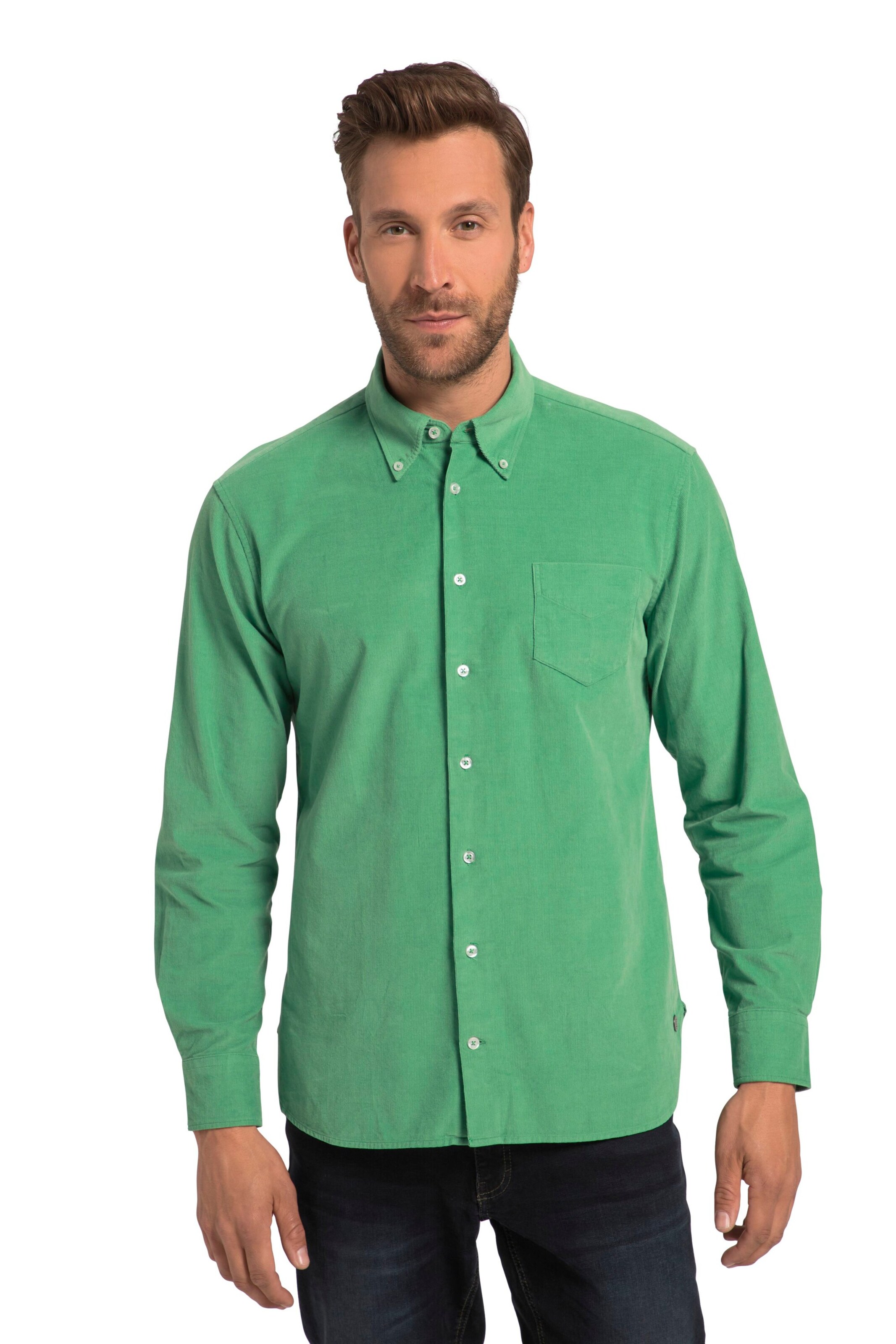 JP1880 Regular fit Button Up Shirt in Green: front