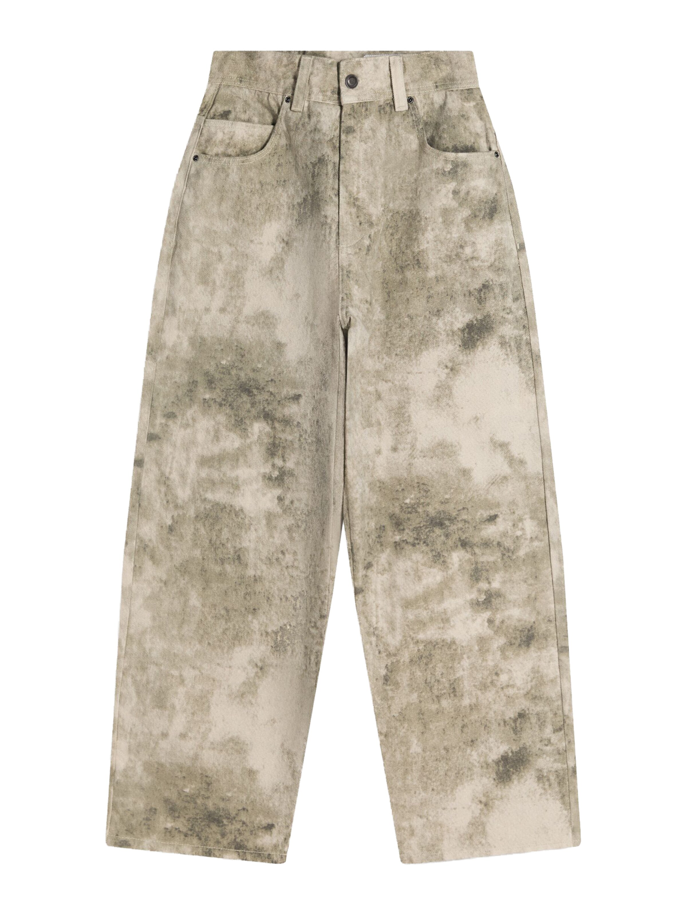 Bershka Pantalon en vert / vert clair, Vue avec produit