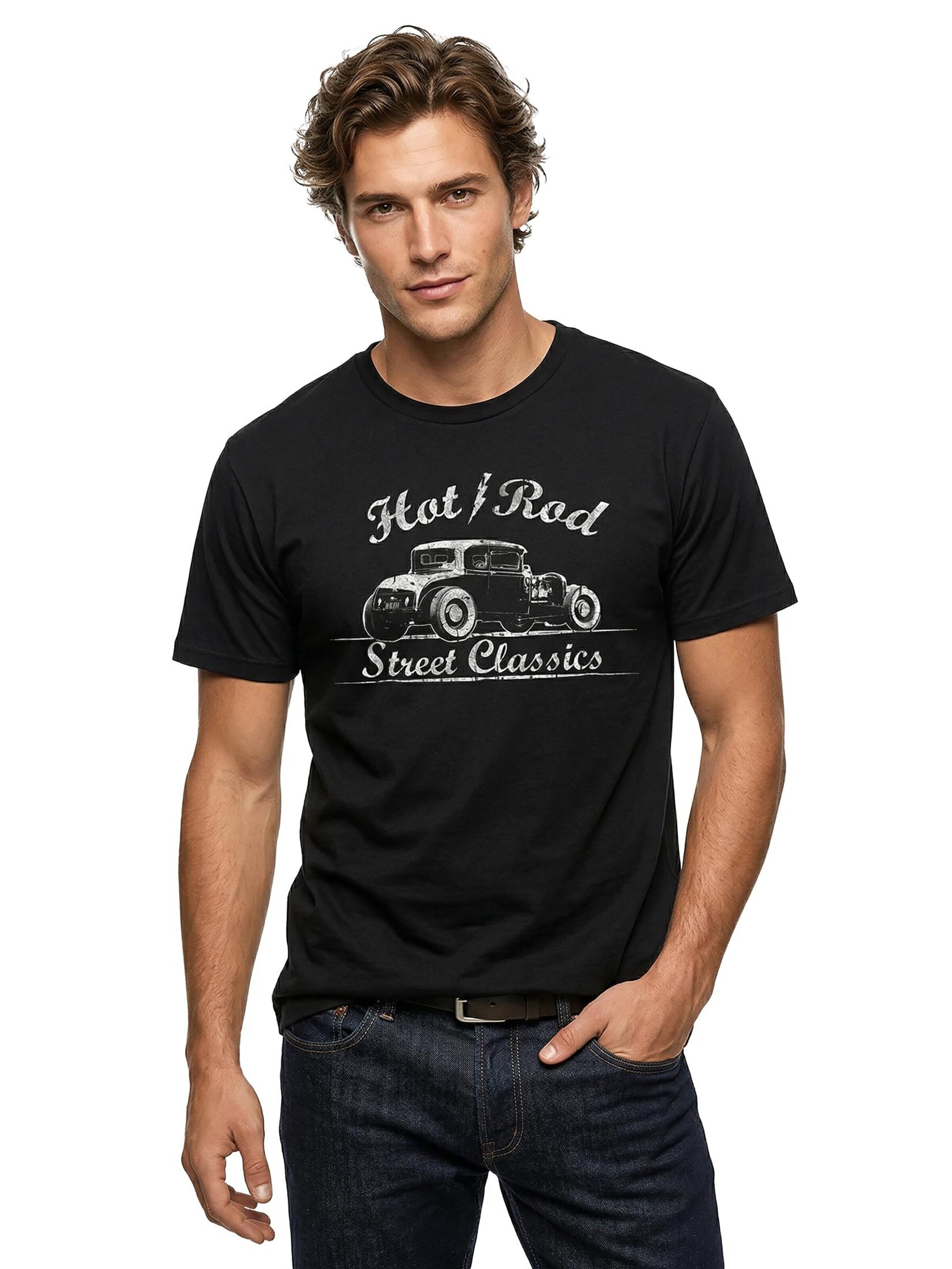 MAKAYA Shirt 'Hot Rod ( Flash )' in Black