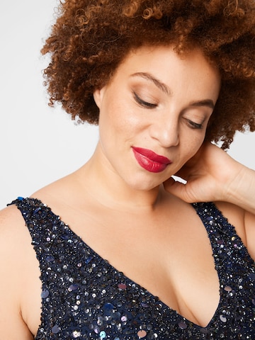 Robe de cocktail 'Symphony' Lace & Beads Plus en bleu