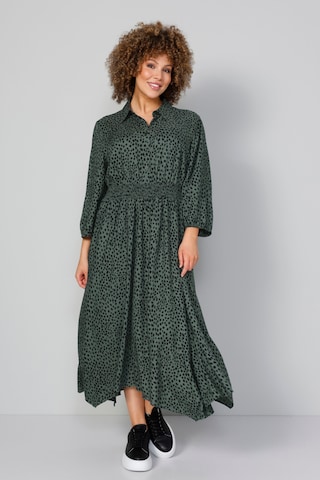 MIAMODA Dress in Green: front