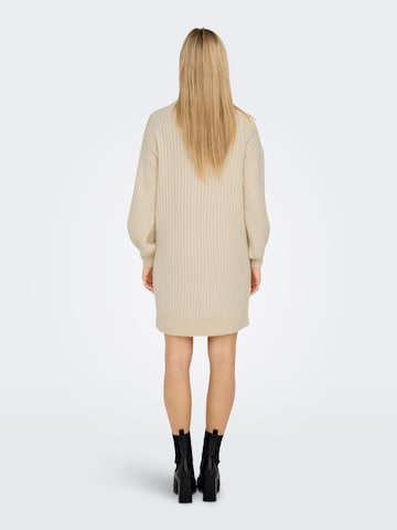 ONLY Knitted dress 'ALLIE' in Beige
