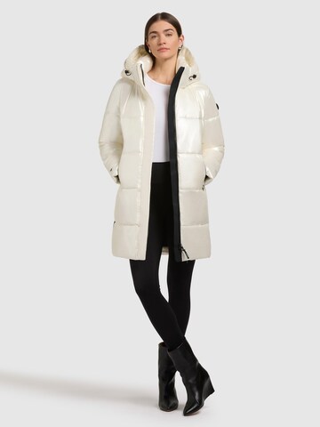 Manteau d’hiver ' Haya Shiny-YM ' khujo en blanc