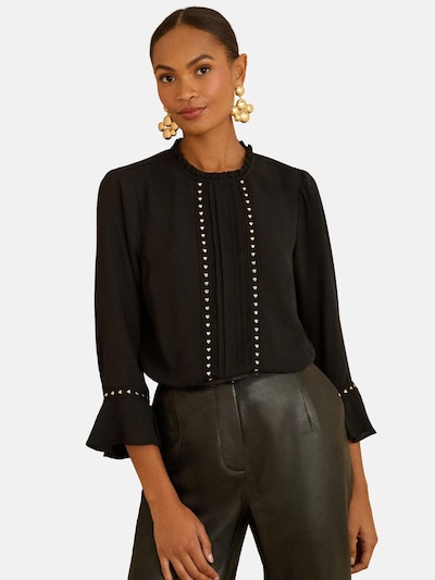 love & roses Bluse in schwarz, Produktansicht