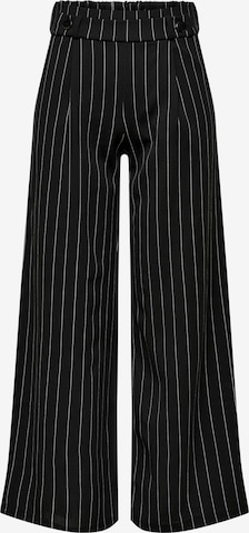 JDY Wide leg Pleat-Front Pants 'Geggo' in Black: front