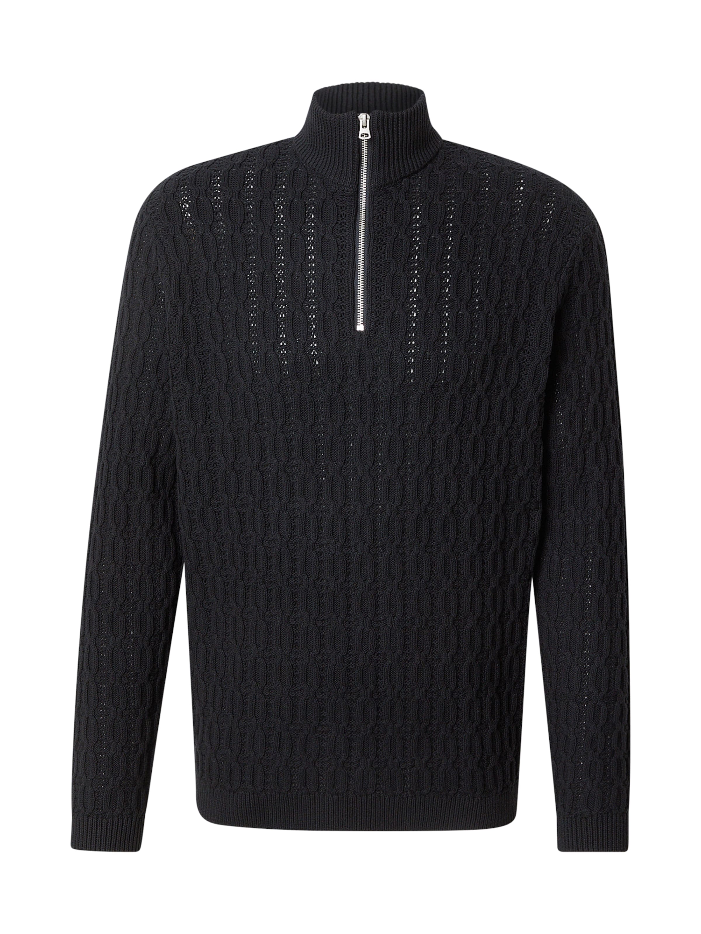 Only & Sons Pullover 'ONSLEONARD' in Schwarz: Vorderseite