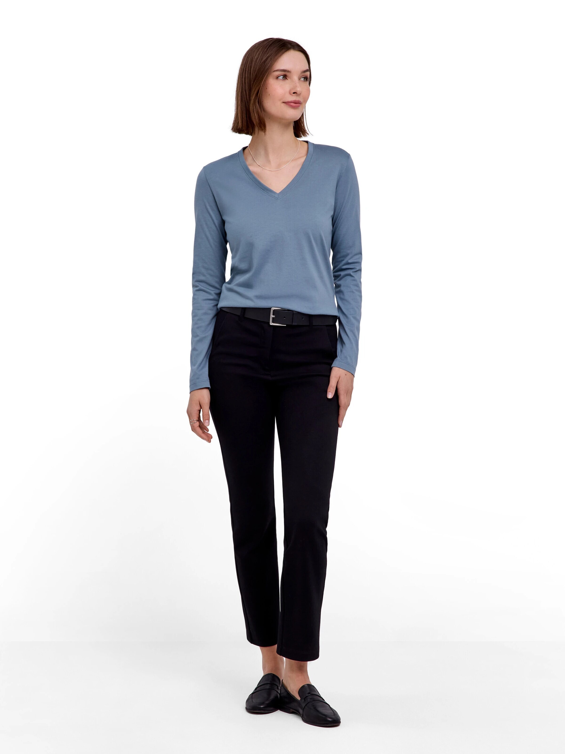 FALKE Shirt 'Essential Cotton'‌‌‌ in Blau
