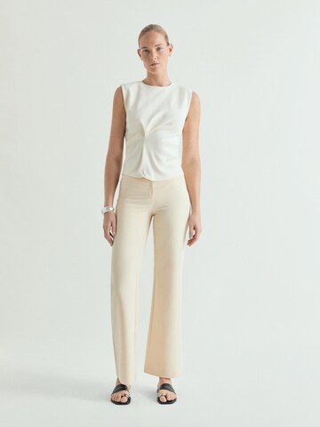 Scalpers Top ' ' in Beige: front