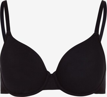 Hanro T-shirt Bra 'Sensation' in Black: front