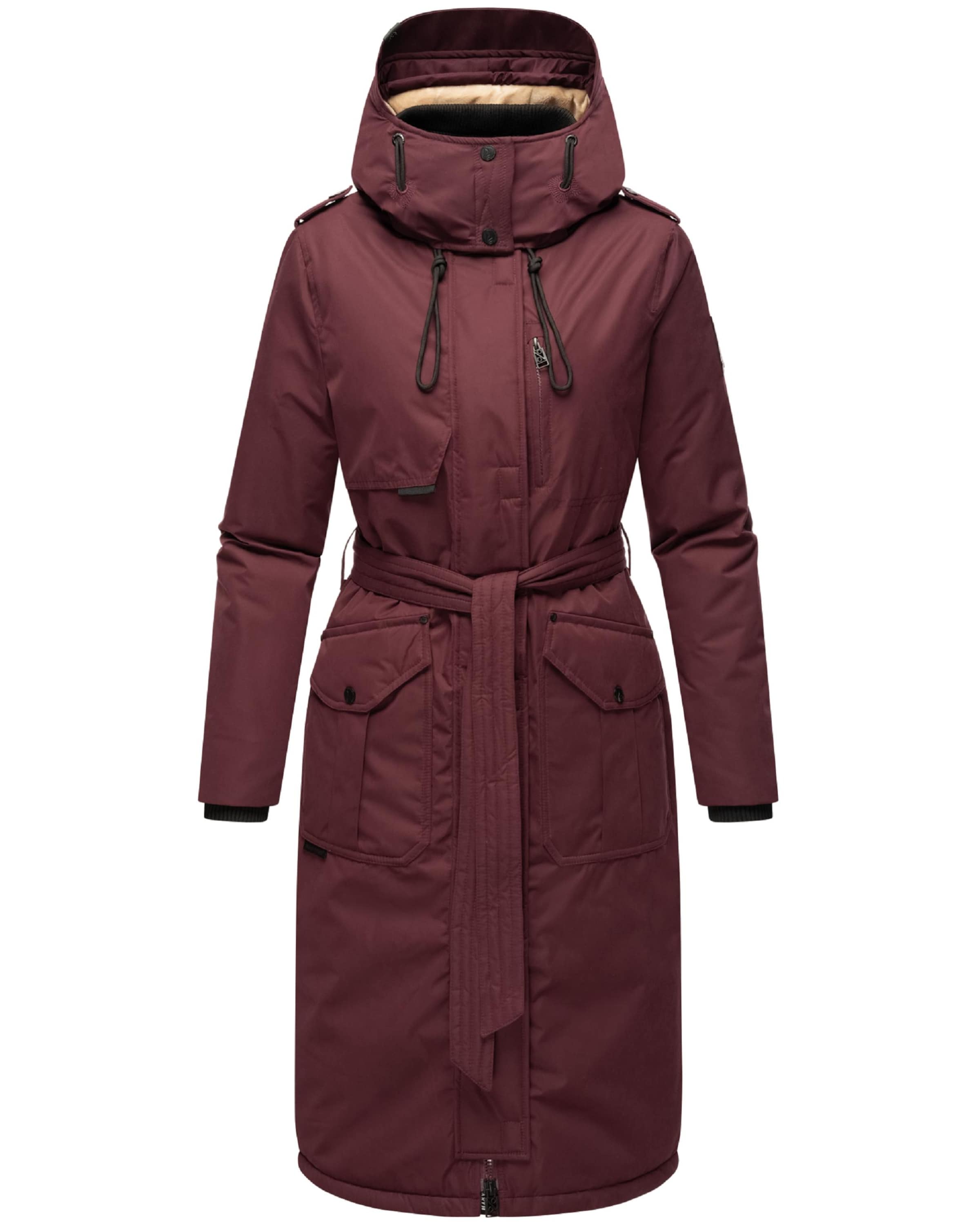 Palton de iarnă 'Hokulanii' NAVAHOO pe roșu bordeaux, Vizualizare produs