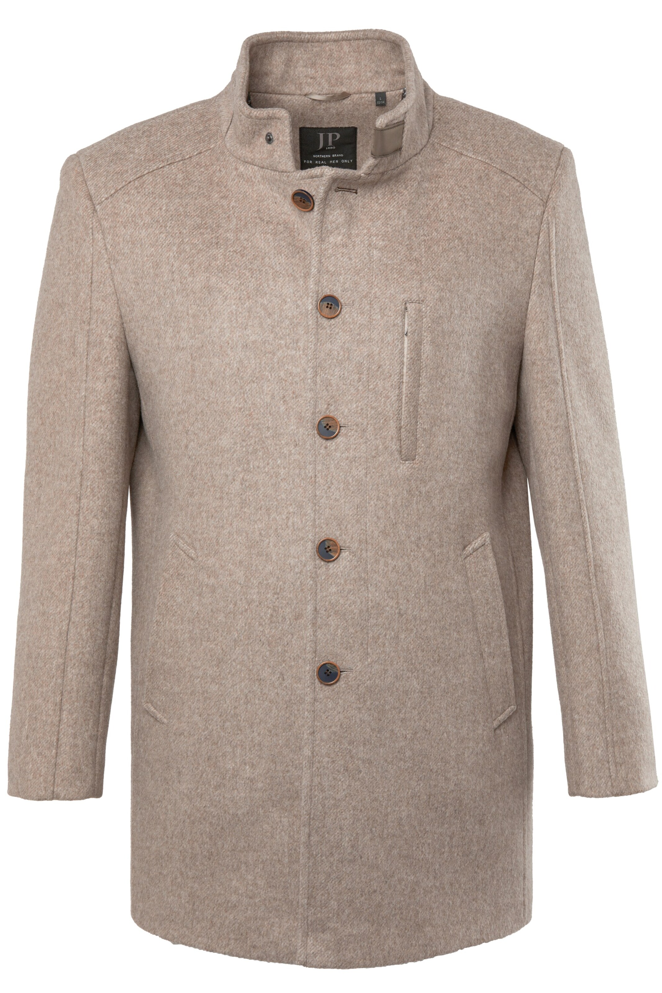 JP1880 Winterjas in Beige: voorkant