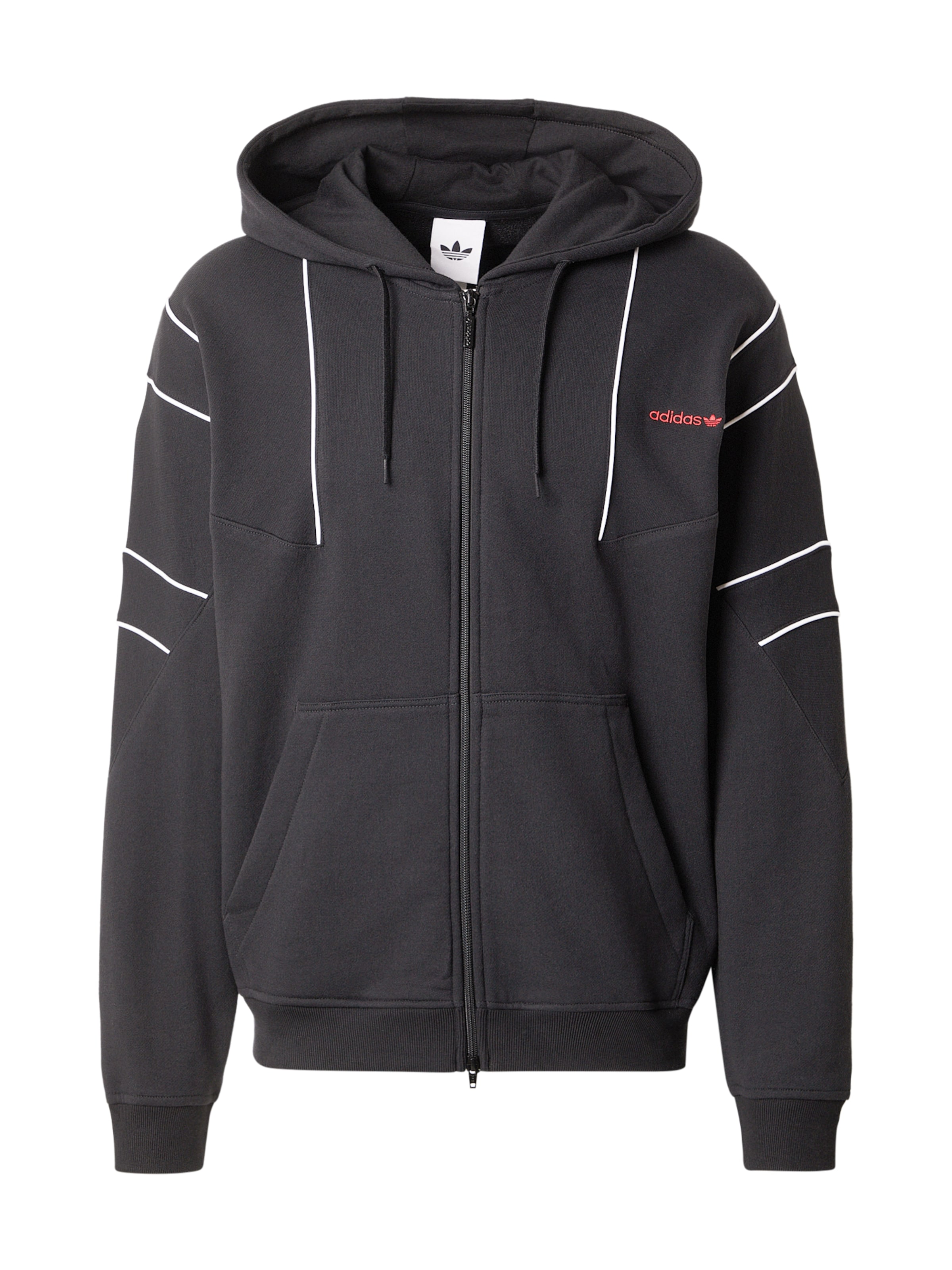 ADIDAS ORIGINALS Bluza rozpinana w kolorze czarny: przód