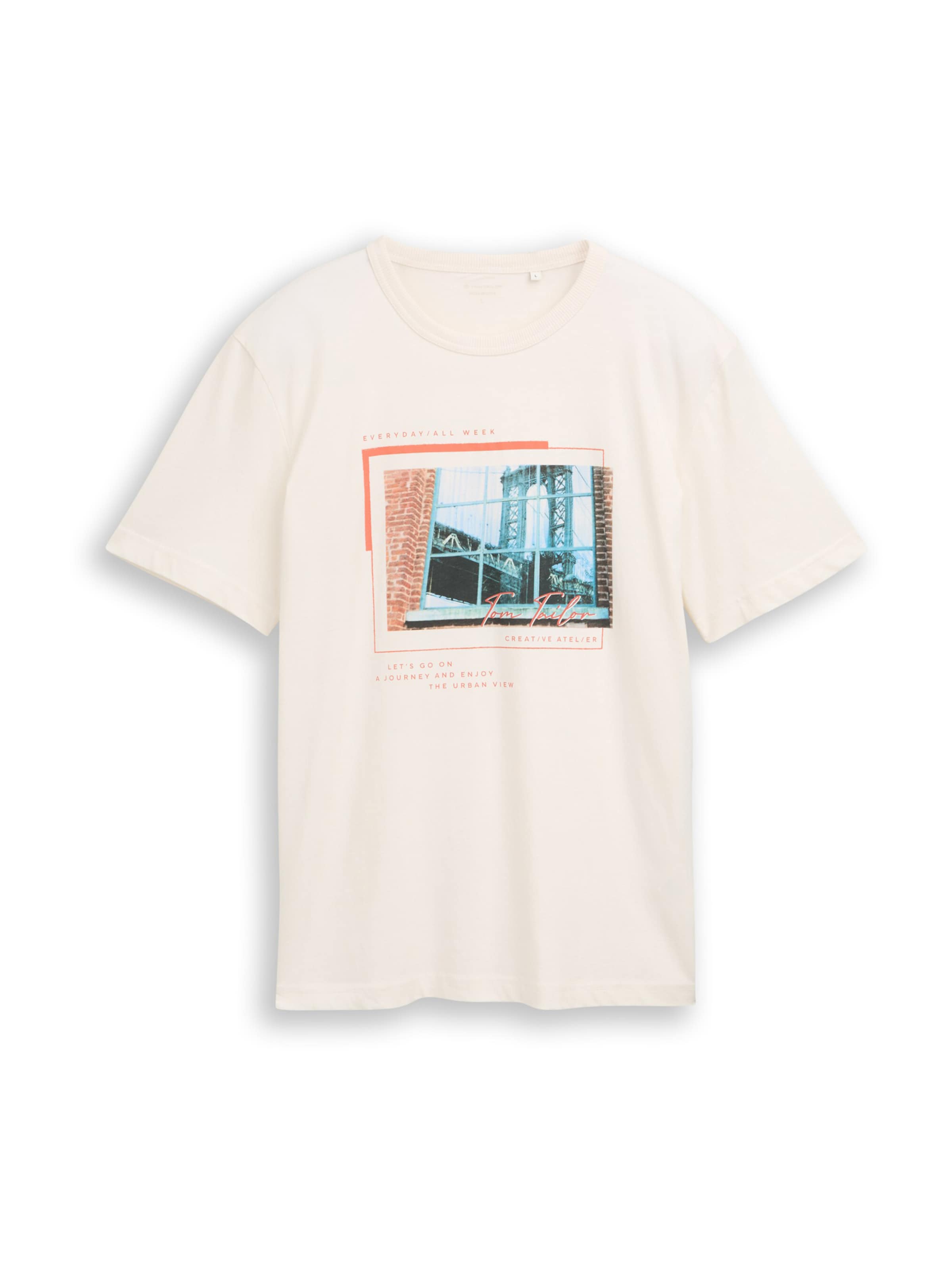 TOM TAILOR - Camiseta en blanco: frente