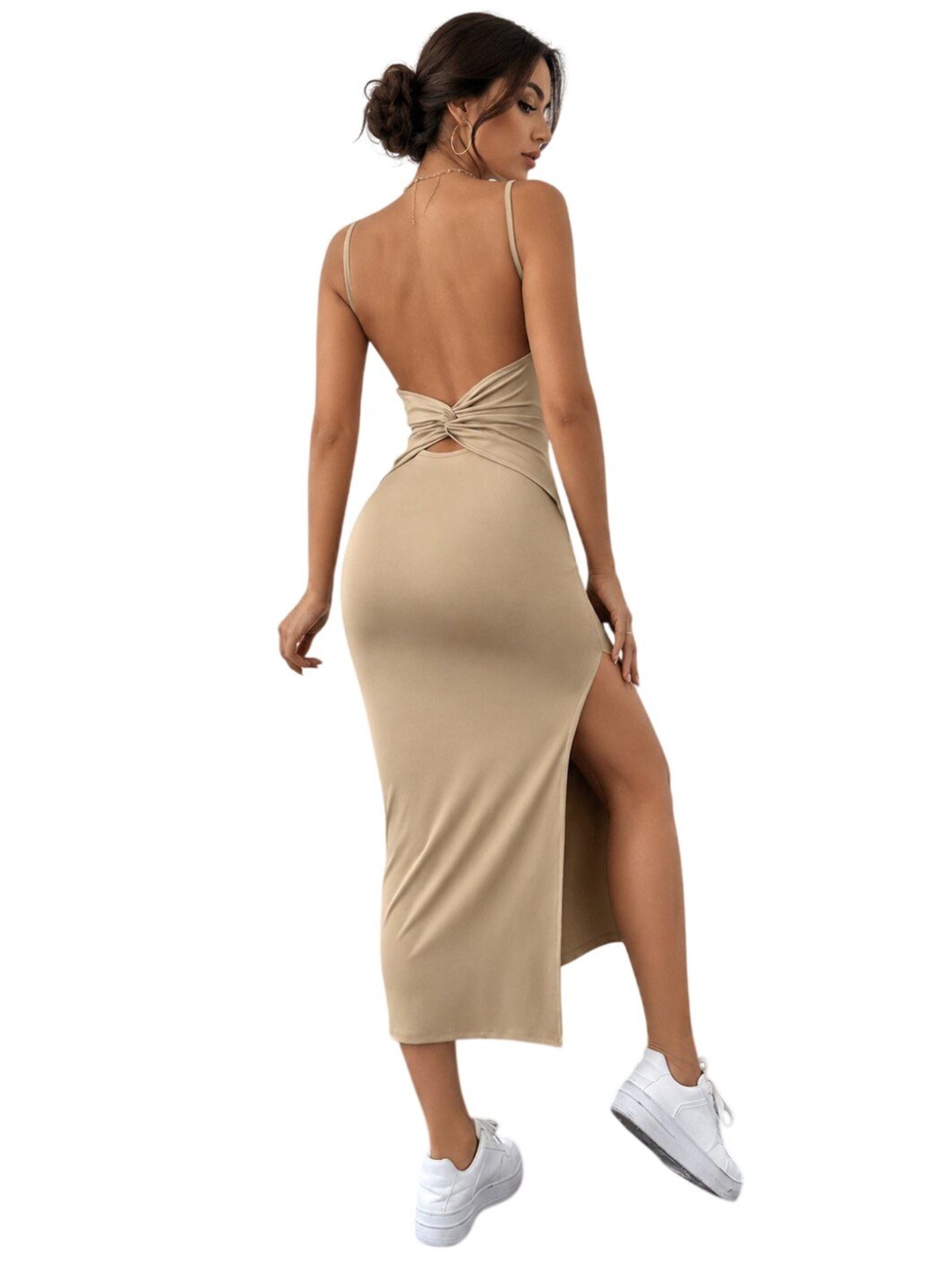 Ocoza Dress in Beige