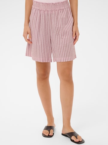 Kaffe Loosefit Shorts in Pink: Vorderseite