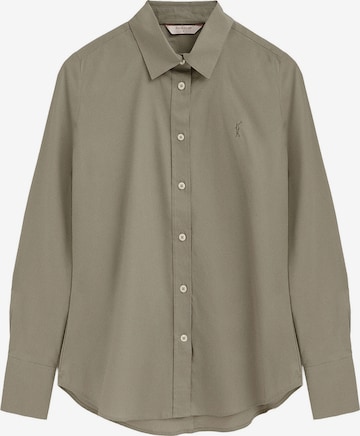 Polo Club Blouse Bodysuit in Green: front