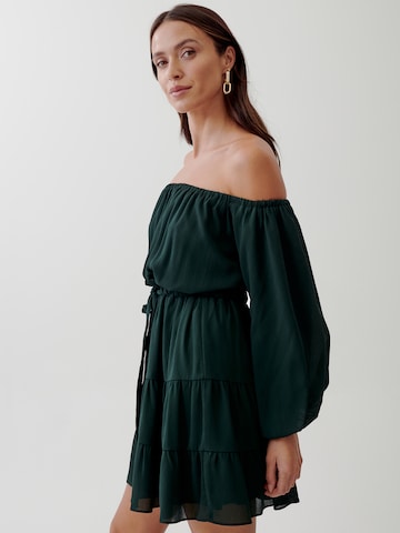 Tussah Dress 'LILA' in Green: back