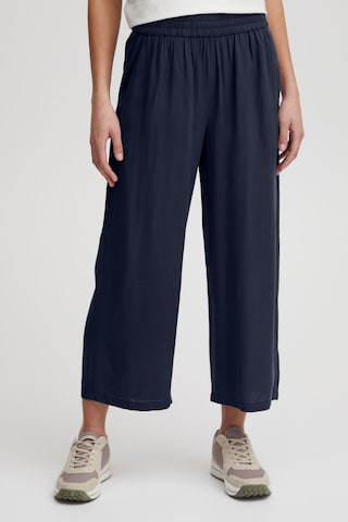 Oxmo Wide leg Broek 'Oxelisabeth' in Blauw: voorkant