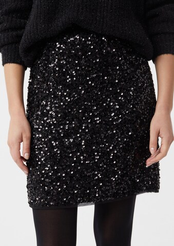 Jupe COMMA en noir : devant