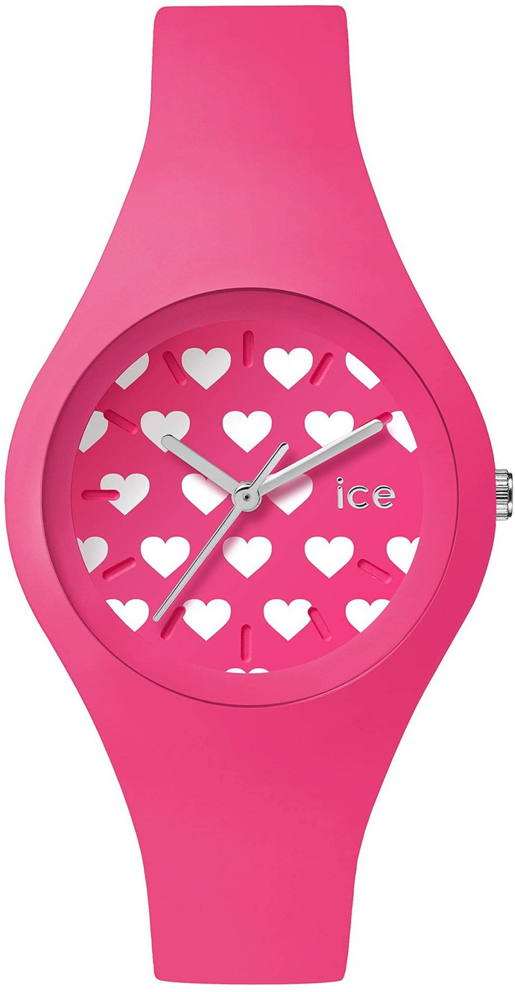 ICE WATCH Analog Watch 'Ice love Pink Heart' in Pink: front