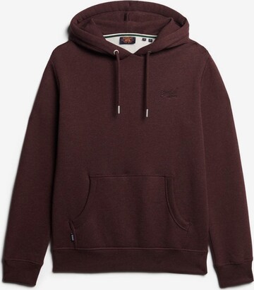 Superdry Sweatshirt 'Essential' in Bruin: voorkant