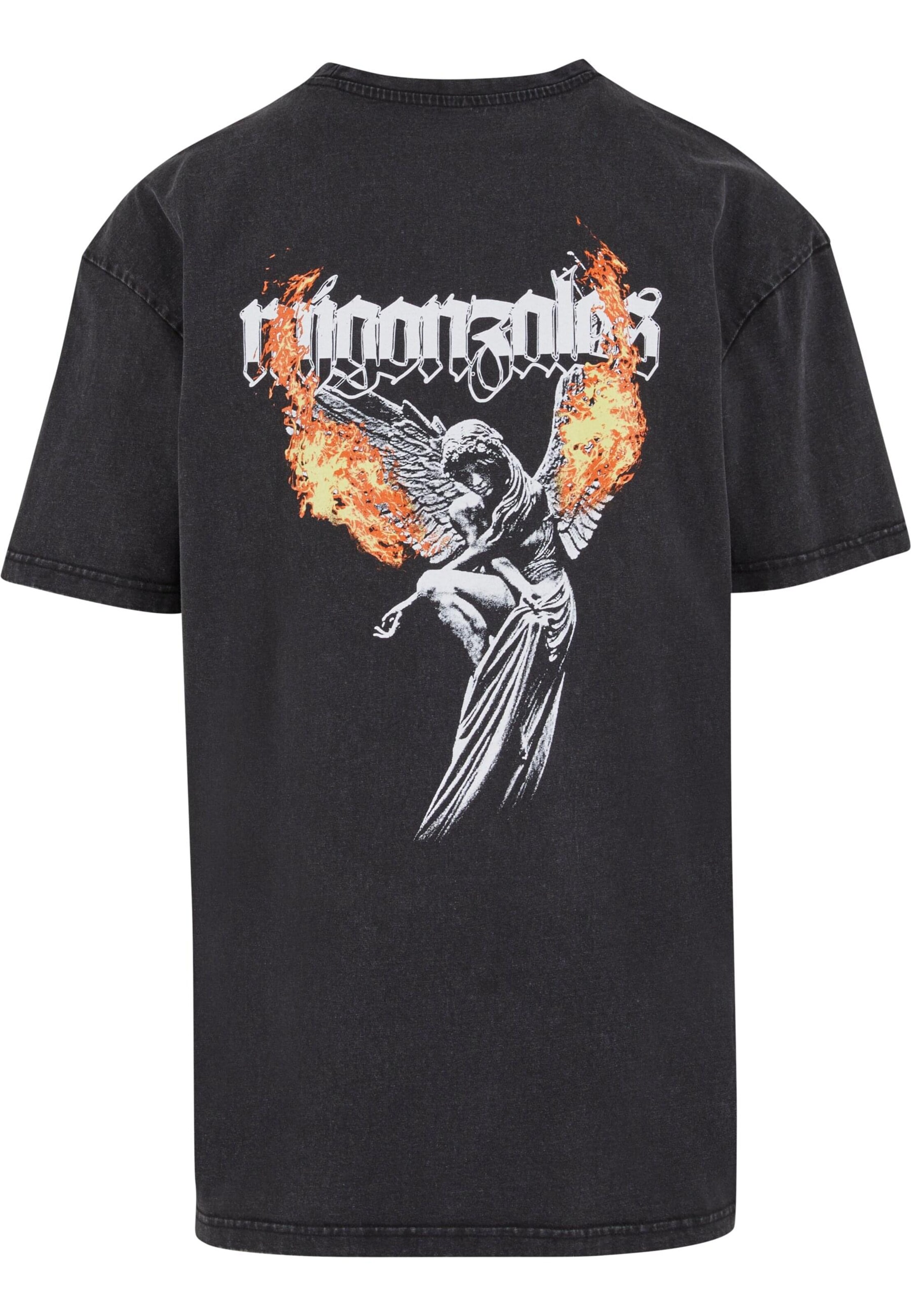 MJ Gonzales Shirt 'Burning Wings' in Black