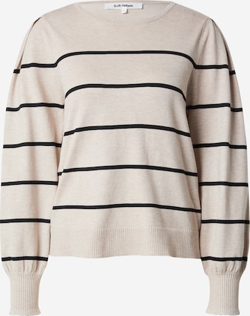 Pull-over 'Analia' Soft Rebels en beige : devant