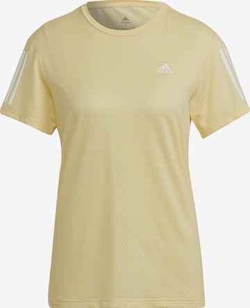 T-shirt fonctionnel ADIDAS PERFORMANCE en jaune : devant