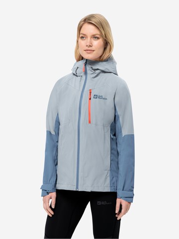 JACK WOLFSKIN Outdoor Jacket 'Eagle Peak' in Blue: front